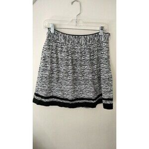 Ann Taylor LOFT Skirt size 4, Black/white Zebra